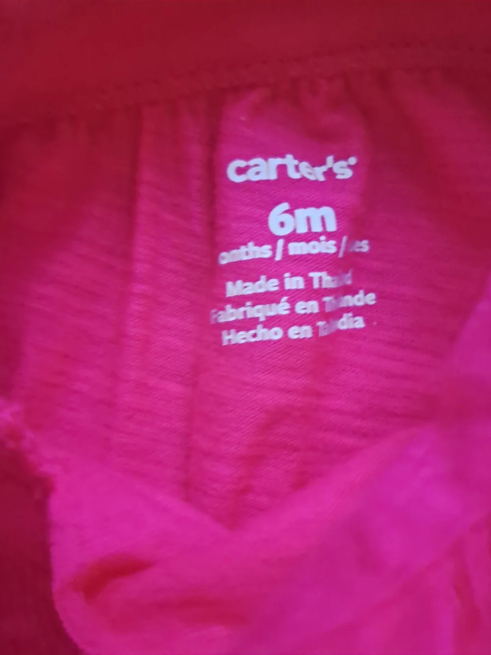 Carter's Bright Pink Baby Top Bundle 4 Set